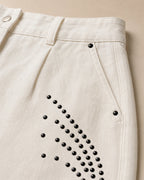 Short Taille Haute Ivoire Arcs & Strass