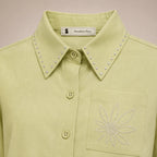 Chemise Strass Vert Citron