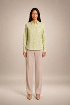 Chemise Strass Vert Citron