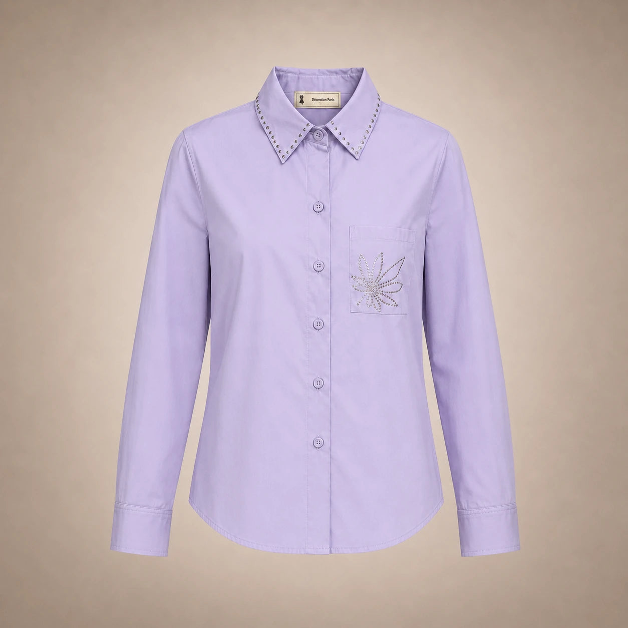 Chemise Strass Lavande