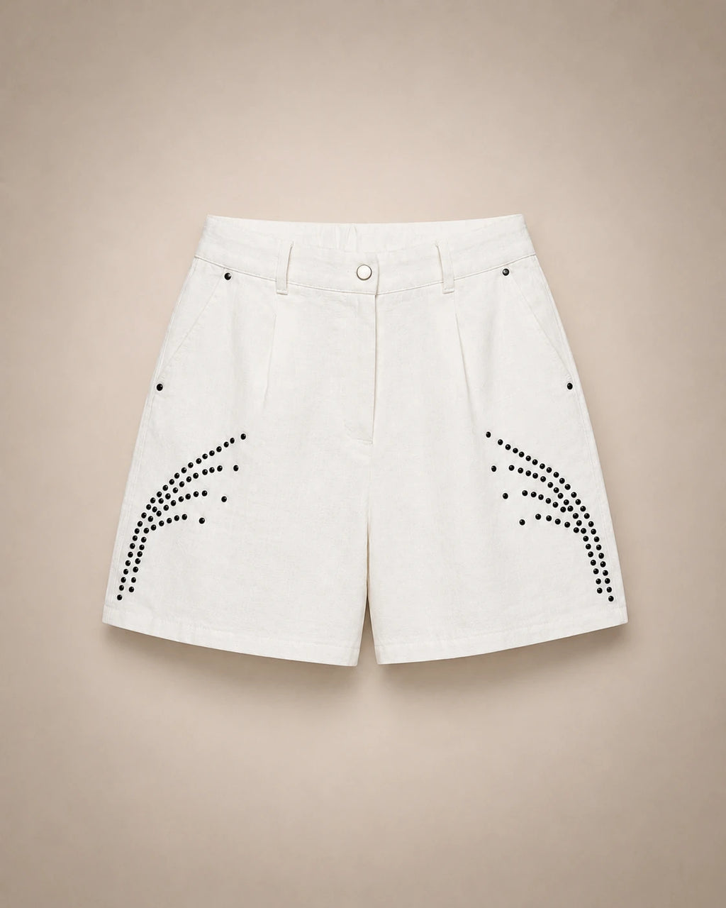 Short Taille Haute Ivoire Arcs & Strass