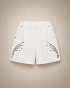 Short Taille Haute Ivoire Arcs & Strass