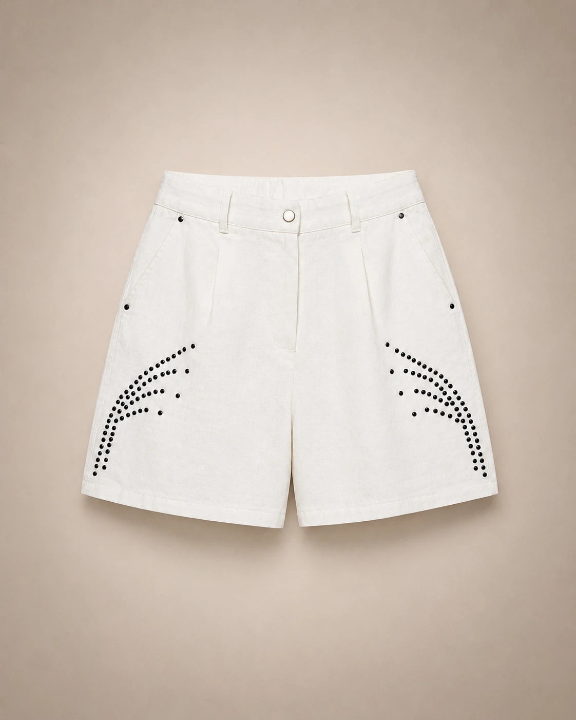 Short Taille Haute Ivoire Arcs & Strass