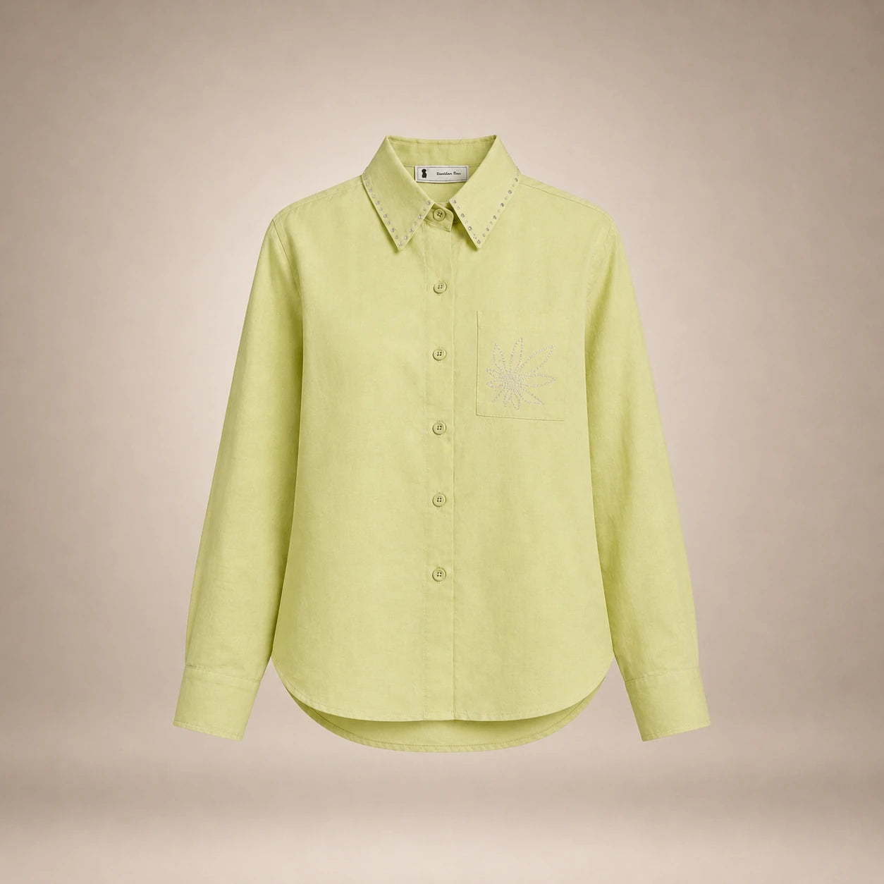 Chemise Strass Vert Citron