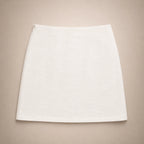 Mini-Jupe Strass Constellation Blanc