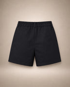 Short Taille Haute Noir Zigzag & Strass