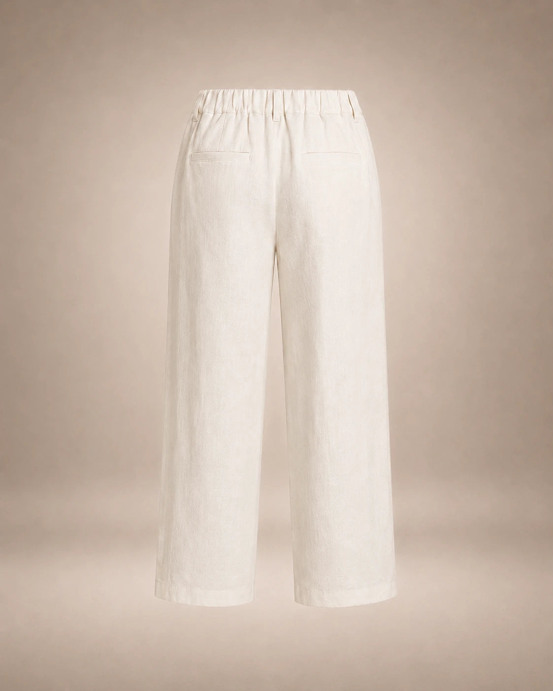 Pantalon Large Vague & Strass Blanc
