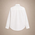 Chemise Blanche Feuille & Strass Noirs